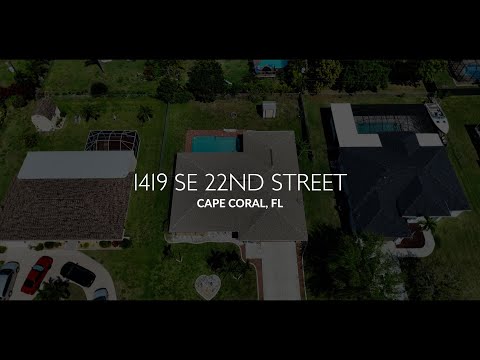1419 SE 22nd St, Cape Coral, FL home video tour