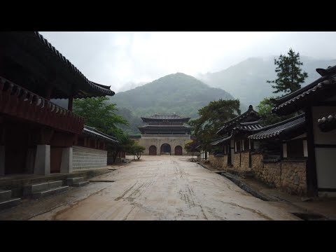 Walking in the rain, Moonkyeong Korea, Drama/Movie Set Place for make a film