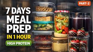 1 Hour Meal Prep for 7 Days  | Easy Indian Recipes