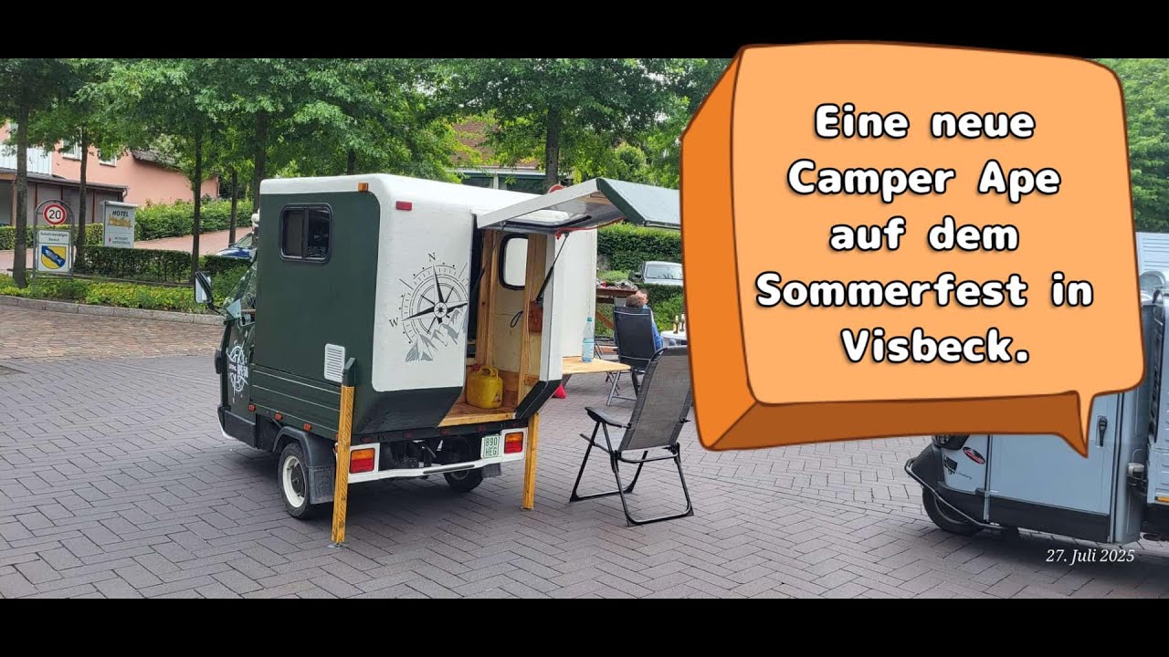 Eine Camping Ape auf dem Sommerfest in Visbek