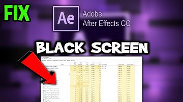 Adobe After Effects – How to Fix Black Screen & Stuck on Loading Screen
