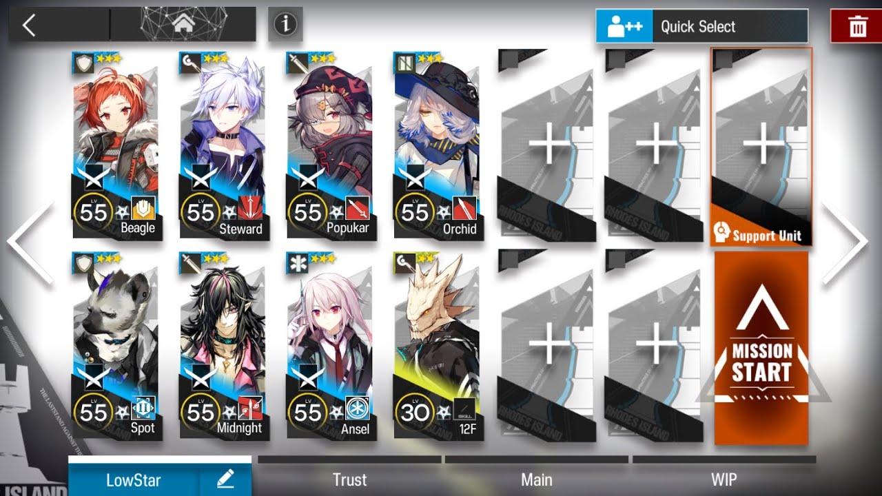 [Arknights] CB-EX-4 Challenge Mode Low Rarity 8 Ops