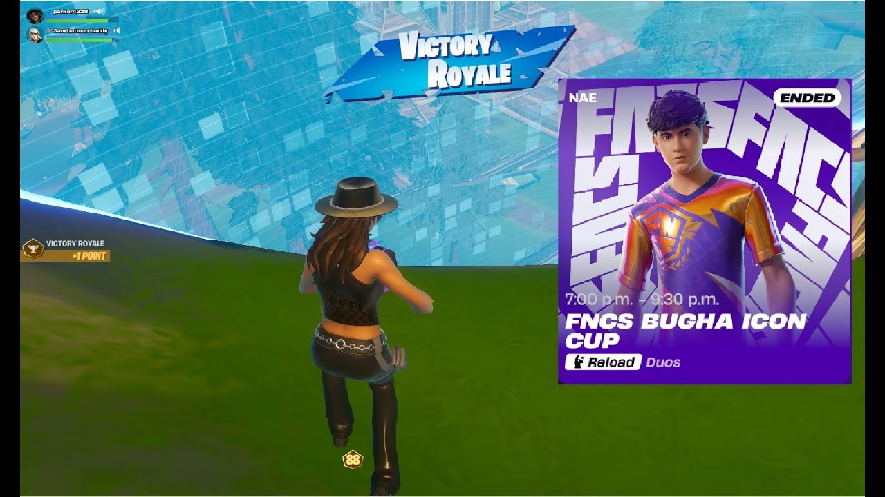 How I Won The FNCS Bugha Icon Skin Cup - YouTube