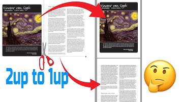 How to Turn a 2up PDF back into a 1up PDF