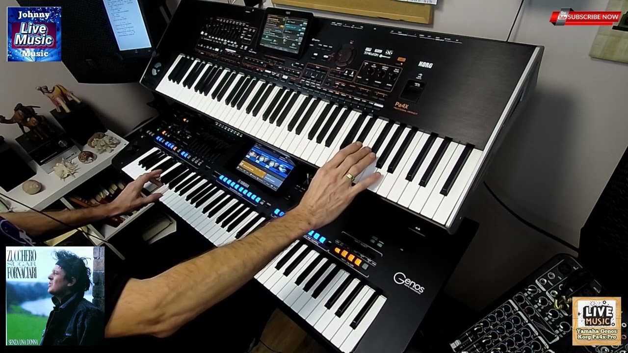 Senza una Donna – Zucchero🎹  Yamaha & Korg Live Keyboard Cover by Johnny Music I For Fans in UK