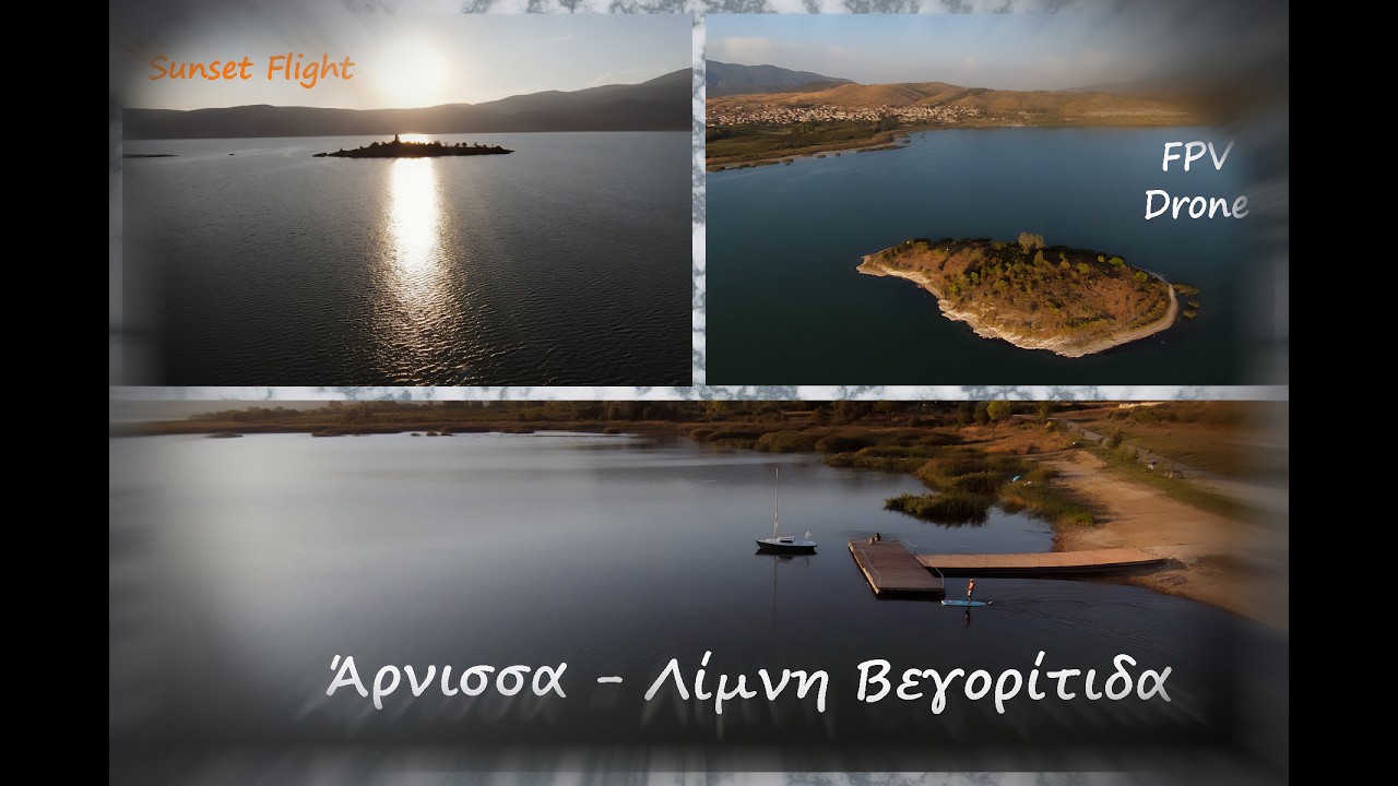 Άρνισσα-Λίμνη Βεγορίτιδα/FPV Drone Sunset Flight #fpvlife #fpv #drone #greece #nature