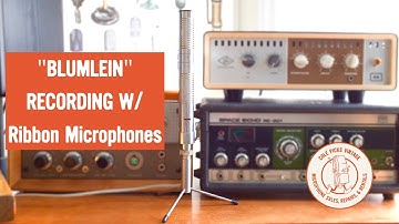 Stereo "Blumlein" Recording With Ribbon Microphones