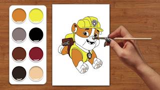 Раскраски для детей//Учим цвета и рисовать//Щенячий патруль //Coloring books for children