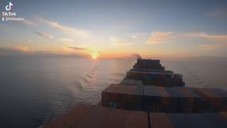 malacca strait sunset