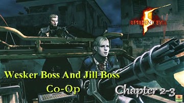 Re5 Nightmare Mod Walkthrough with Wesker Boss and Jill Boss Mod (Co-Op) Part 5 "Chapter 2-3"