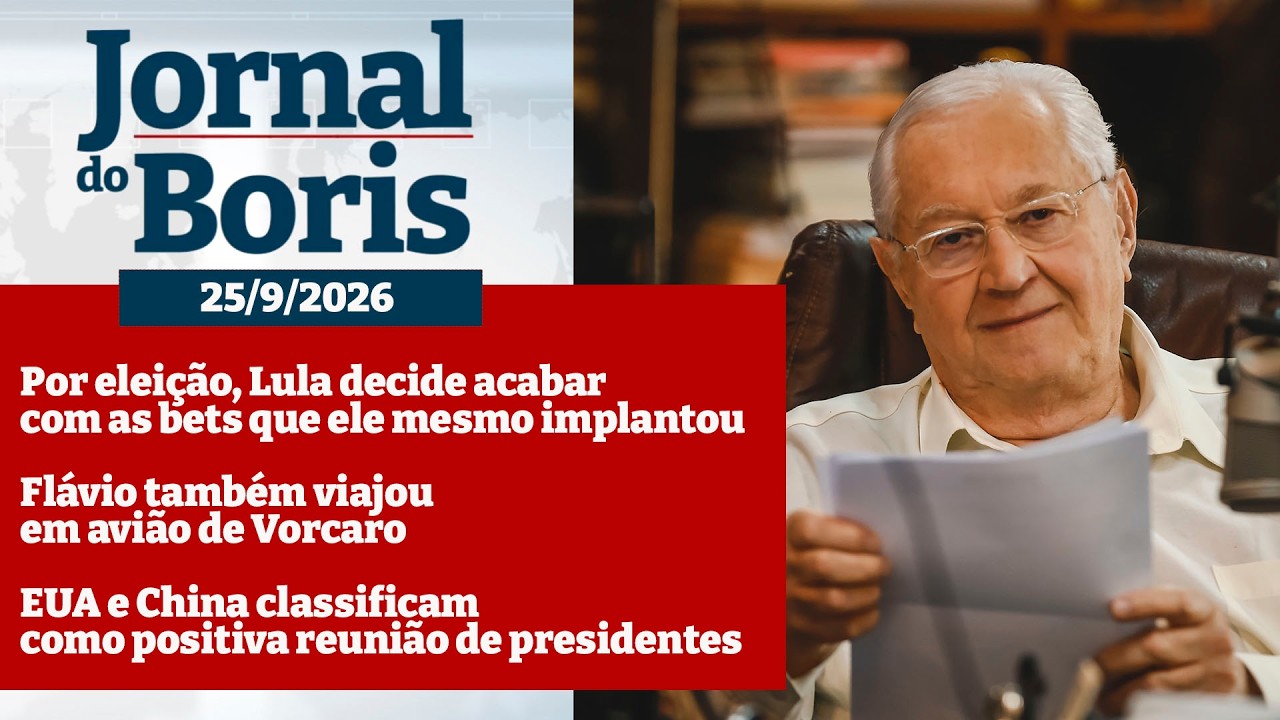 25/09/2026 📰🌐 Notícias do dia com BORIS CASOY via Web Site no YouTube sempre!