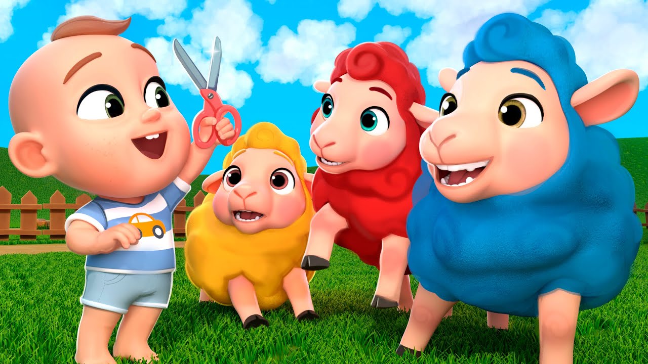 Baa Baa Colorful Sheep | Color Song for Kids | Almama Nursery Rhymes & Kids Songs