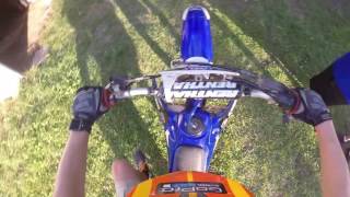 My first time on a bike yz250f