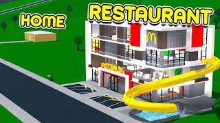Turning HOME To 5 STAR MCDONALDS In Roblox Bloxburg