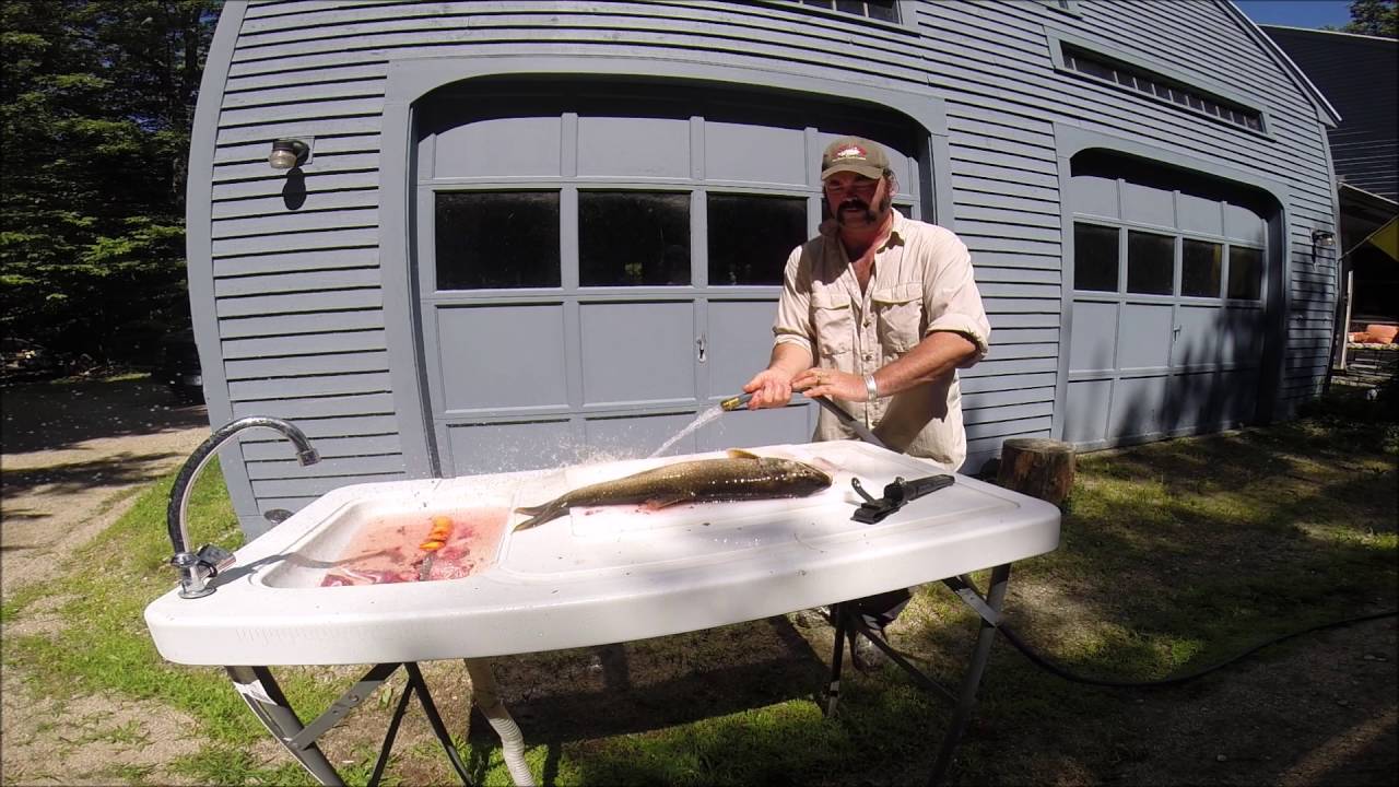 HOW TO CLEAN AND FREEZE A LAKE TROUT YouTube