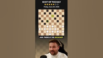 Shot of the Day – June 20, 2025 ➡️ Learn How to Play Checkers at www.worldofcheckers.com