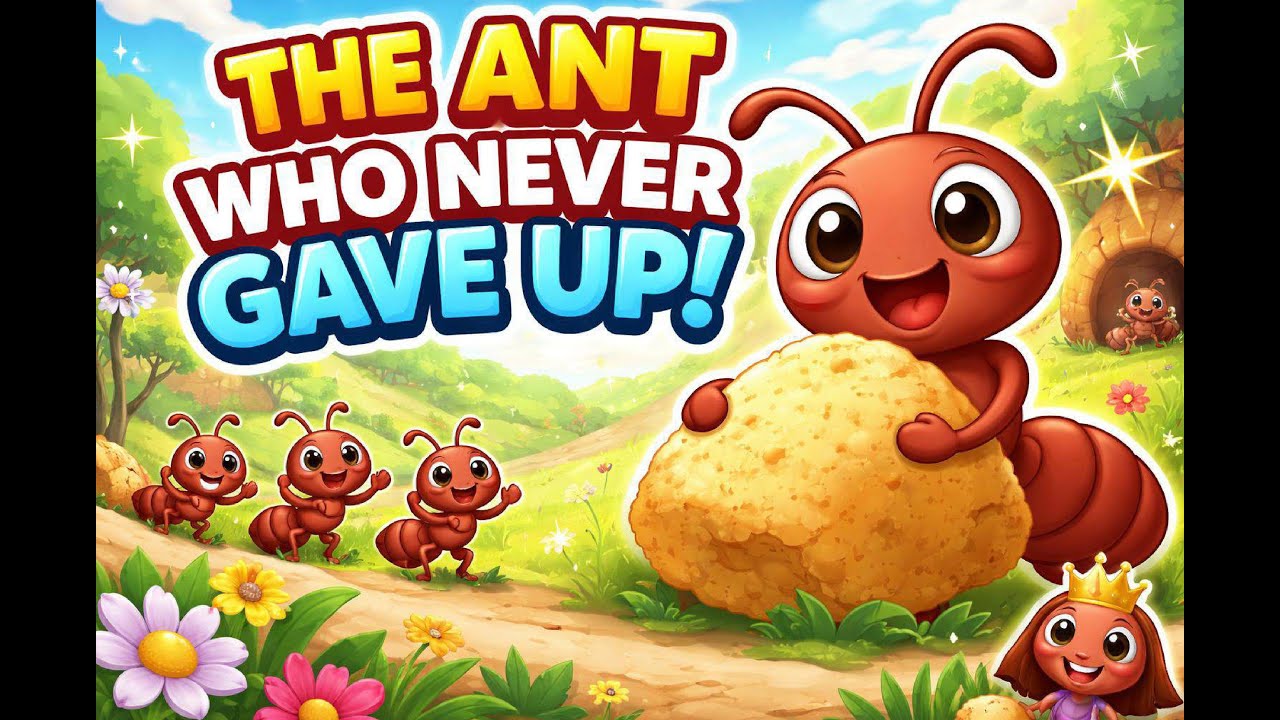 Ant Who Never Gave Up 🐜 | A Motivational Story for Kids | GLstoriesforKids