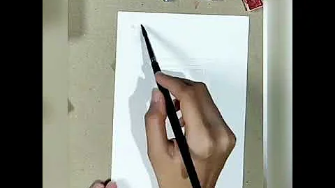 Paint stone walls with loose watercolor technique