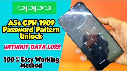 Oppo A5s CPH 1909 Pattern Password Unlock without Data Loss | Unlock in Meta Mode
