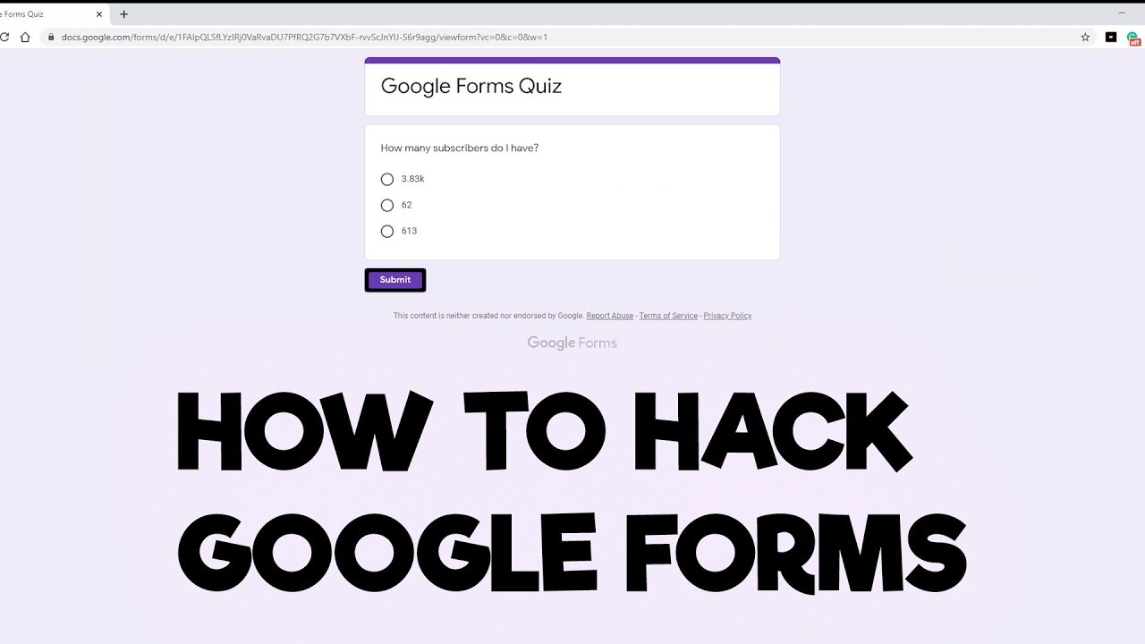 How To Hack Google Forms Locked Mode