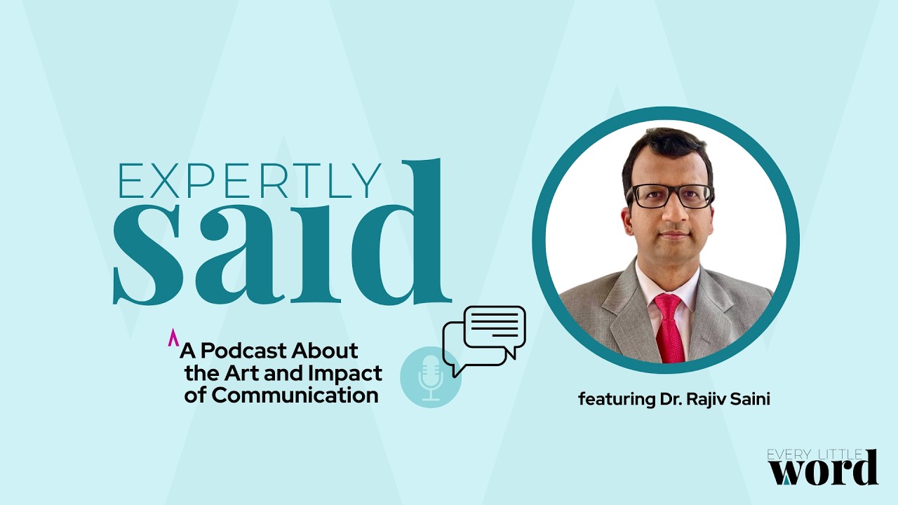 Dr. Rajiv Saini on Communicating Science Responsibly