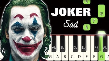 Lai Lai Lai Song | Joker 😥 | Piano Tutorial | Piano Notes | Piano Online #pianotimepass #joker #sad