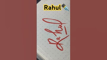 Rahul✒️ #calligraphy #art #trending #rahul #nameart #name