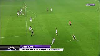 🎯 Caner Erkin'in ortasında, kendisini unutturan Dirk Kuyt kafayla topu ağlara gönderiyor!