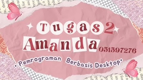 TUGAS 2 | PRAKTIKUM PEMROGRAMAN BERBASIS DESKTOP 