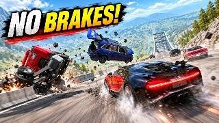 8+ Vehicles, One Deadly Downhill – Full Speed Mayhem! | BeamNG.drive #70 screenshot 3