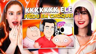 REACT | LOUD CORINGA REAGINDO A FAMILY GUY | CR Reacts