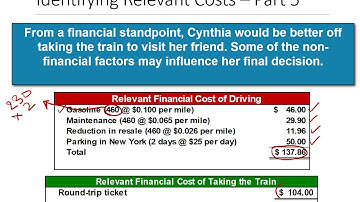 Managerial Accounting (Chapter  12): Differential Analysis for Decision Making