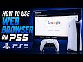 How To Use Web Browser On PS5 | Step By Step