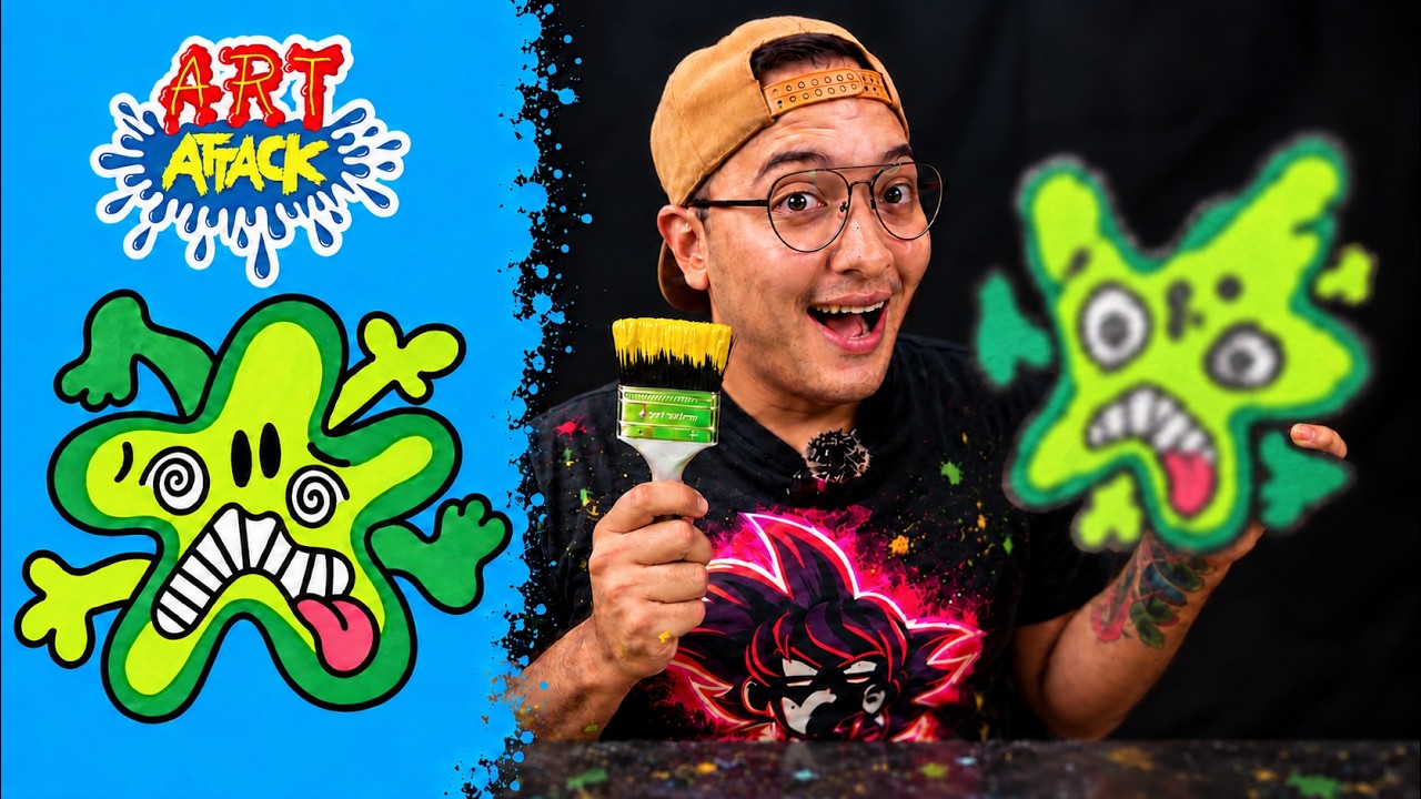 Hice el bicho aplastado de Art Attack… ¿sí salió? - YouTube