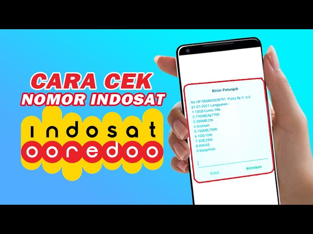 CARA CEK NOMOR INDOSAT OOREDOO - YouTube