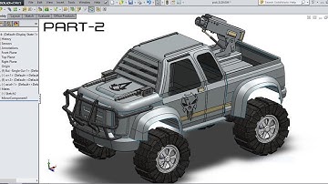 How to Model Pickup Truck Car in Solidworks_Part-2 | Solidworks Advance | Solidworks Car Modeling