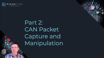 CAN Analysis and Manipulation Part 2: CAN Capture and Manipulation