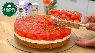 The strawberry cake that everyone loves! Simply delicious and super fruity! Perfect dessert ☕