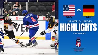 USA vs Germany | 2025 IIHF U18 Men’s World Championship Highlights