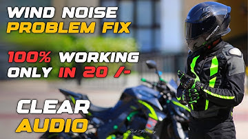 Motovlog Wind Noise Problem Fix in Just 20/- rs || Wind noise problem || Bikerr Boy Yash