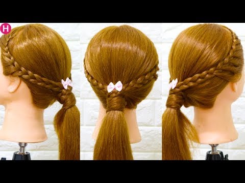 머리 예쁘게 묶는법 💕 머리 로 머리 묶기 - YouTube