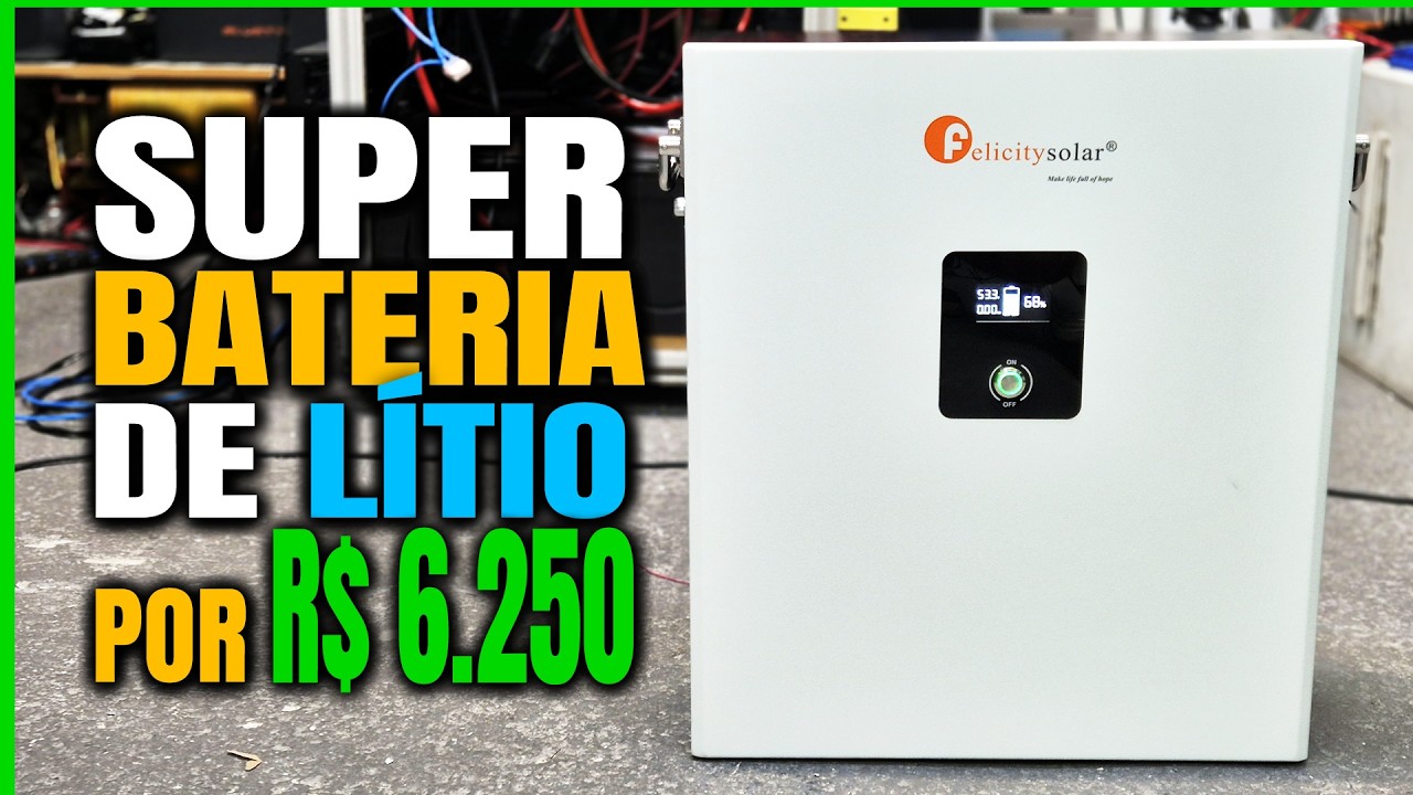 Bateria de Lítio LifePO4 5000Wh 48V 100Ah com Ótimo Preço | Felicity Solar - Eduardo Aquino