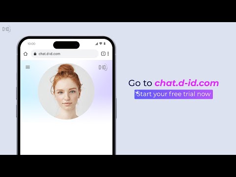 chat.D-ID enables anyone to talk face to face with AI
