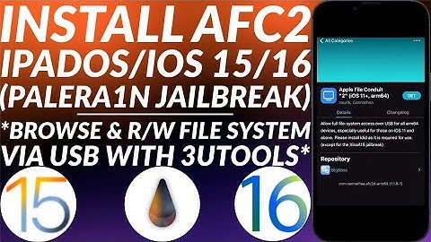How to install AFC2 on Palera1n Jailbreak iOS 15/iOS 16 | iPhone/iPad | Palera1n Rootful Jailbreak