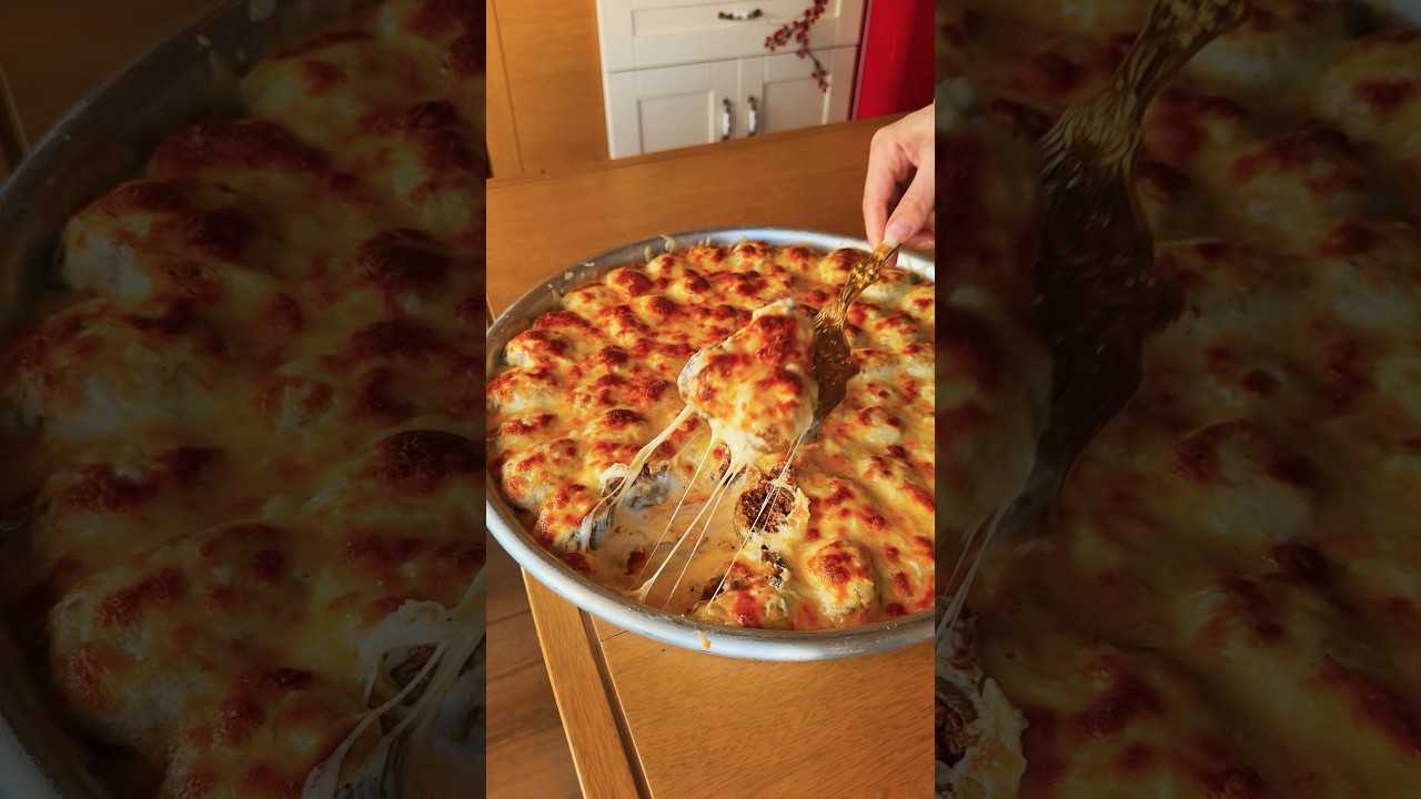 Lasagne-style baked potatoes 🥔🤤 #abirzkitchen