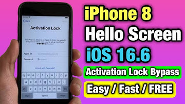 iPhone 8 Hello Screen iOS 16.6 iCloud Bypass With Free Ecid Register