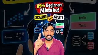 99% of Beginners Make This Mistake! | Scaling vs Split #shorts #machinelearning #datascience #viral