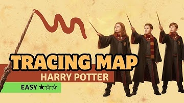 ✨ Tracing Map Harry Potter | Vuelta a la calma con varitas 🪄 Relajante