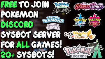 Pokemon Discord Sysbot Server 2025 - FREE TO JOIN - Complete your SHINY dex - ZA SV PLA BDSP SWSH